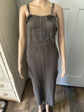Free People Crochet Overall Dress
